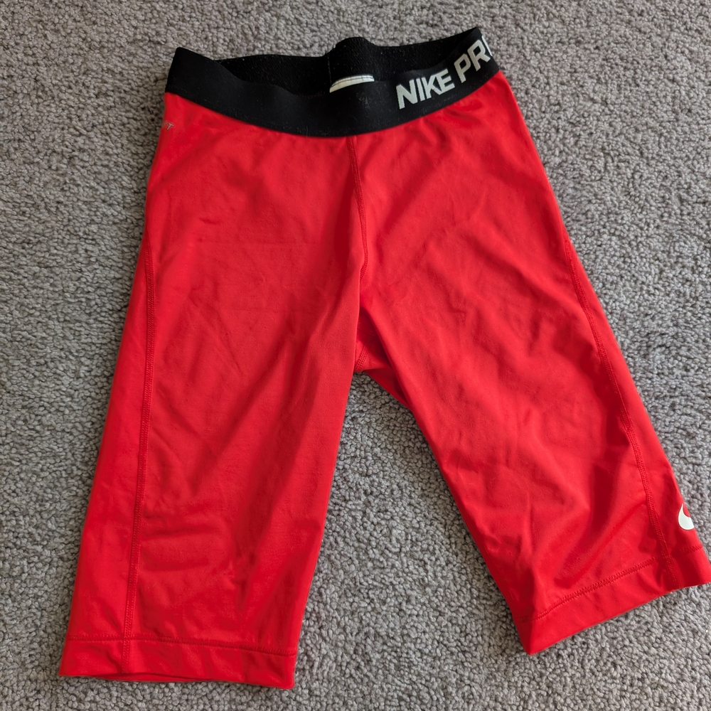 Nike Pro Red Athletic Shorts